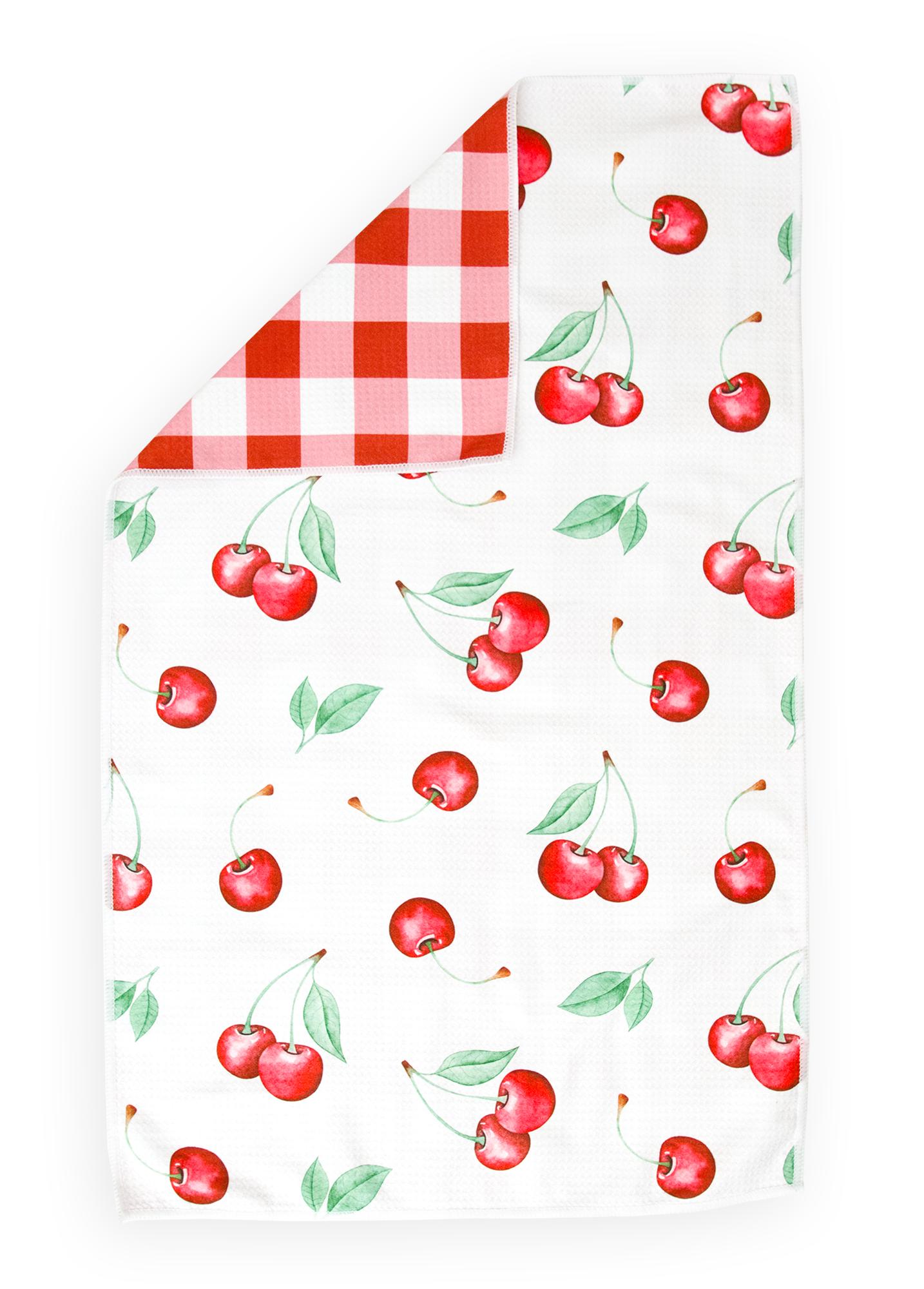 Cherry On Top Waffle Hand Towel Jane